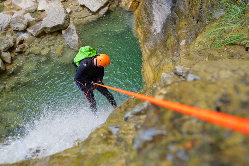 Canyoning trought Nevidio canyon